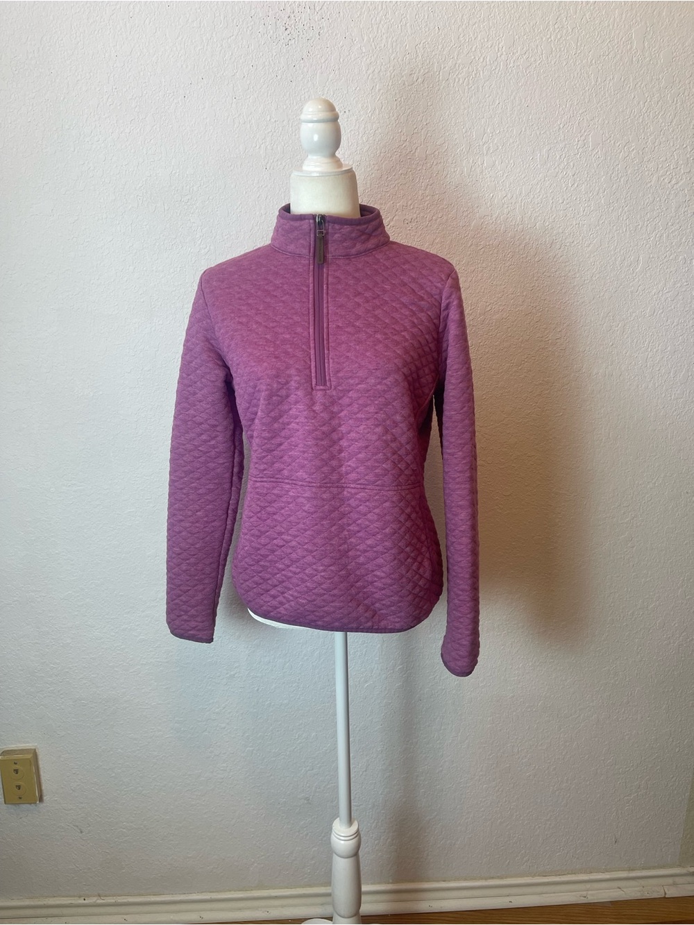 Overland Quilted Quarter-Zip Pullover size M